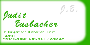 judit busbacher business card